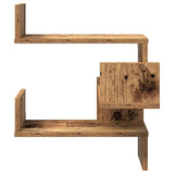 Hoekwandschap 40X40X49,5 Cm Bewerkt Hout Out Houtkleurig