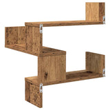 Hoekwandschap 40X40X49,5 Cm Bewerkt Hout Out Houtkleurig