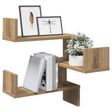 Wandhoekplank 40 X 40 X 49,5 Cm Bewerkt Hout