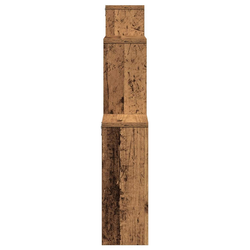 Wandschap 80X15X78,5 Cm Bewerkt Hout Kleurig