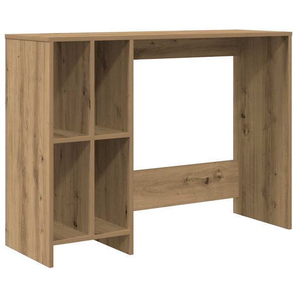 Bureau 102,5X35X75 Cm Bewerkt Hout Artisanaal Eikenkleur