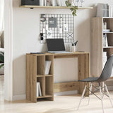 Bureau 102,5X35X75 Cm Bewerkt Hout Artisanaal Eikenkleur