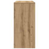 Bureau 102,5X35X75 Cm Bewerkt Hout Artisanaal Eikenkleur