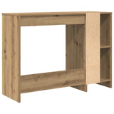 Bureau 102,5X35X75 Cm Bewerkt Hout Artisanaal Eikenkleur