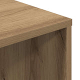 Bureau 102,5X35X75 Cm Bewerkt Hout Artisanaal Eikenkleur