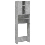 Wasmachinekast 64X25,5X190 Cm Betongrijs
