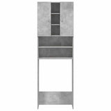 Wasmachinekast 64X25,5X190 Cm Betongrijs