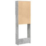 Wasmachinekast 64X25,5X190 Cm Betongrijs