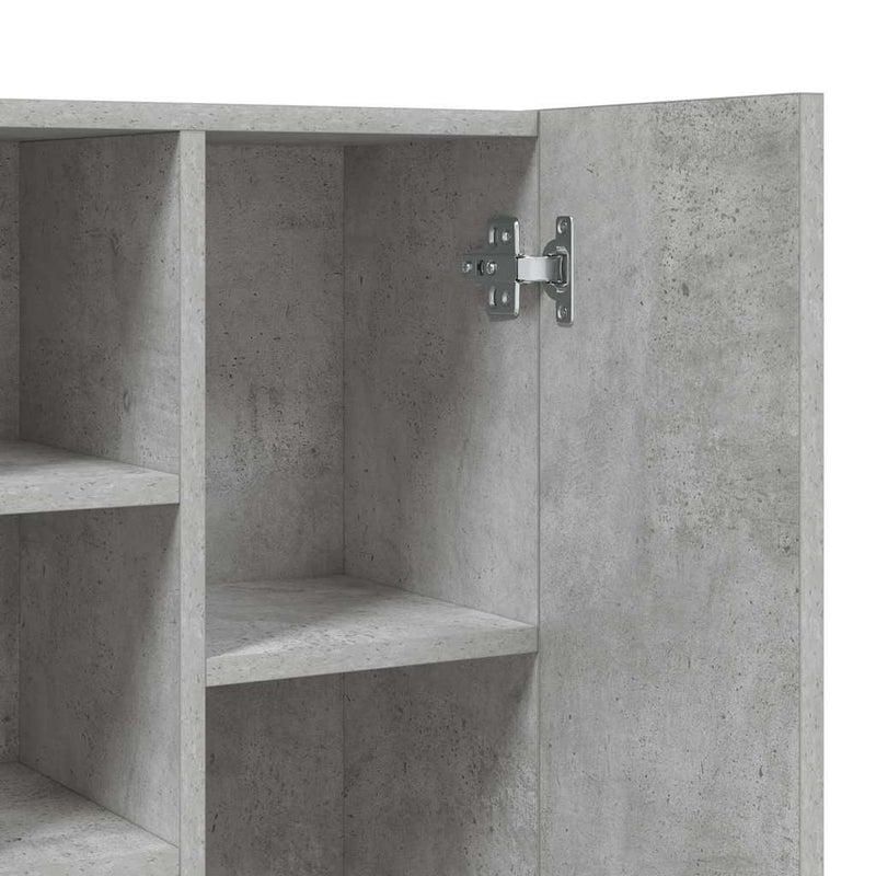 Wasmachinekast 64X25,5X190 Cm Betongrijs