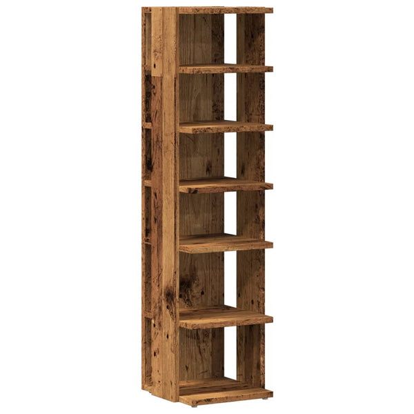 Schoenenkast 28X27X102 Cm Bewerkt Hout Kleurig