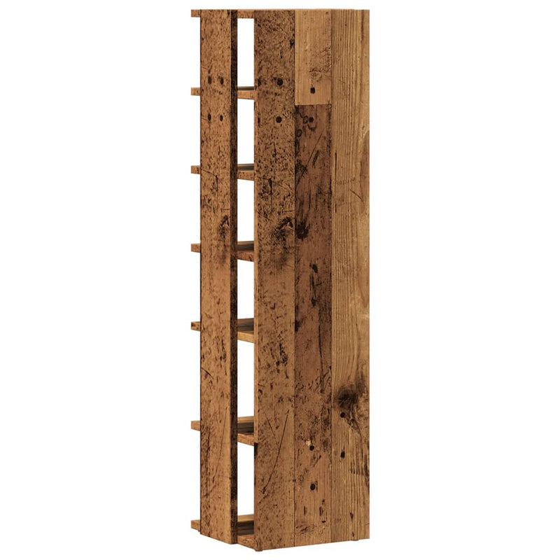 Schoenenkast 28X27X102 Cm Bewerkt Hout Kleurig