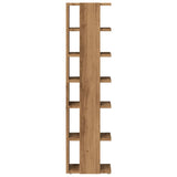 Schoenenkast 28X27X102 Cm Bewerkt Hout