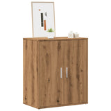 Schoenenkast Bewerkt Hout Artisanaal Eikenkleur