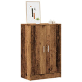 Schoenenkast Bewerkt Hout Artisanaal Eikenkleur