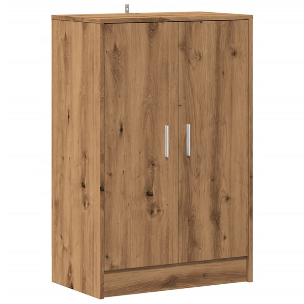 Schoenenkast Bewerkt Hout Artisanaal Eikenkleur