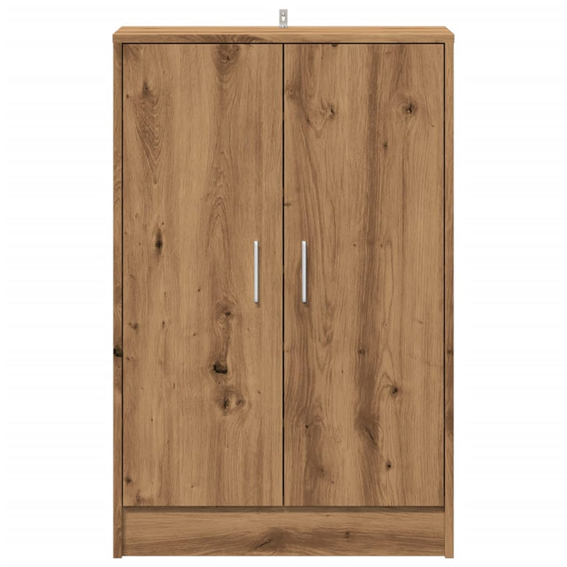 Schoenenkast Bewerkt Hout Artisanaal Eikenkleur