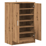 Schoenenkast Bewerkt Hout Artisanaal Eikenkleur