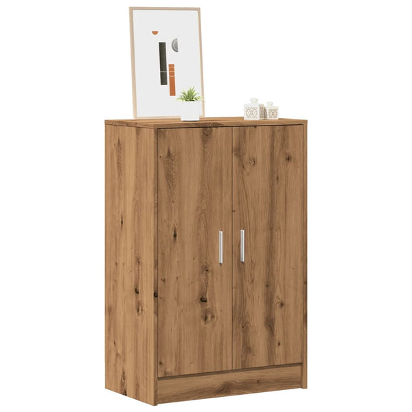 Schoenenkast Bewerkt Hout Artisanaal Eikenkleur