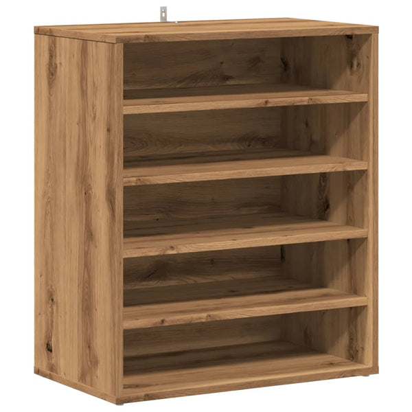 Schoenenkast Bewerkt Hout Artisanaal Eikenkleur