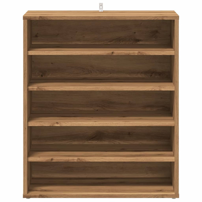 Schoenenkast Bewerkt Hout Artisanaal Eikenkleur