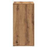 Schoenenkast Bewerkt Hout Artisanaal Eikenkleur