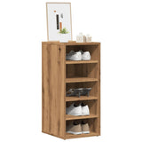 Schoenenkasten 2 St 32X35X70 Cm Bewerkt Hout Kleurig