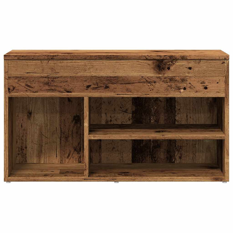 Schoenenbank Bewerkt Hout Kleurig