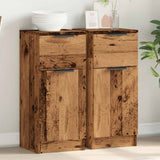 Dressoirs 30X30X70 Cm Bewerkt Hout Artisanaal Eikenkleur