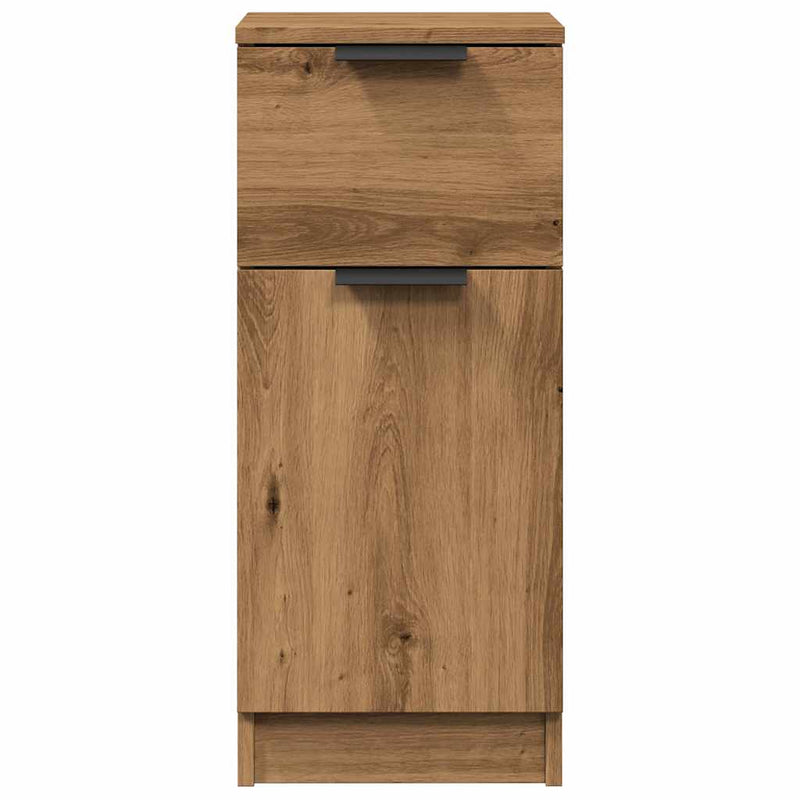 Dressoirs 30X30X70 Cm Bewerkt Hout Artisanaal Eikenkleur