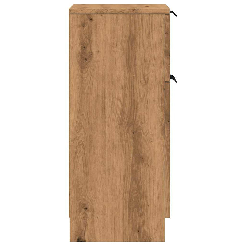 Dressoirs 30X30X70 Cm Bewerkt Hout Artisanaal Eikenkleur