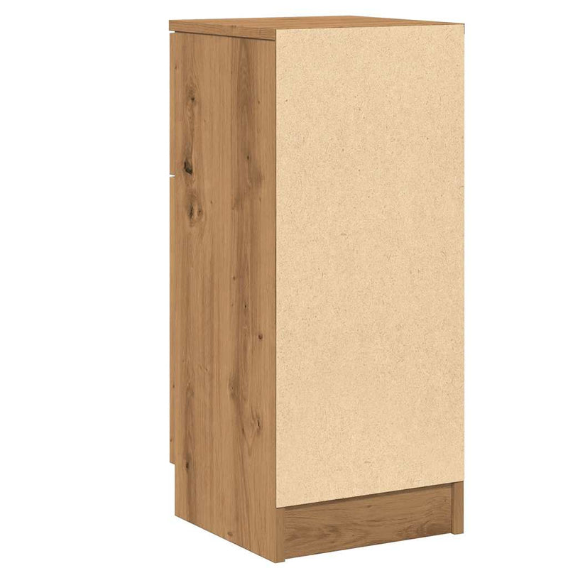Dressoirs 30X30X70 Cm Bewerkt Hout Artisanaal Eikenkleur