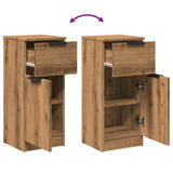 Dressoirs 30X30X70 Cm Bewerkt Hout Artisanaal Eikenkleur