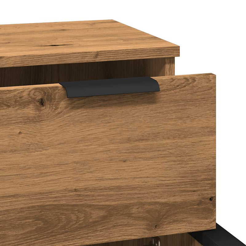 Dressoirs 30X30X70 Cm Bewerkt Hout Artisanaal Eikenkleur