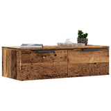 Wandkast 68X30X20 Cm Bewerkt Hout