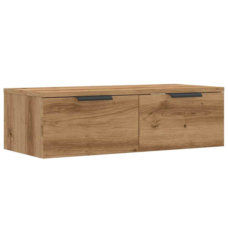 Wandkast 68X30X20 Cm Bewerkt Hout