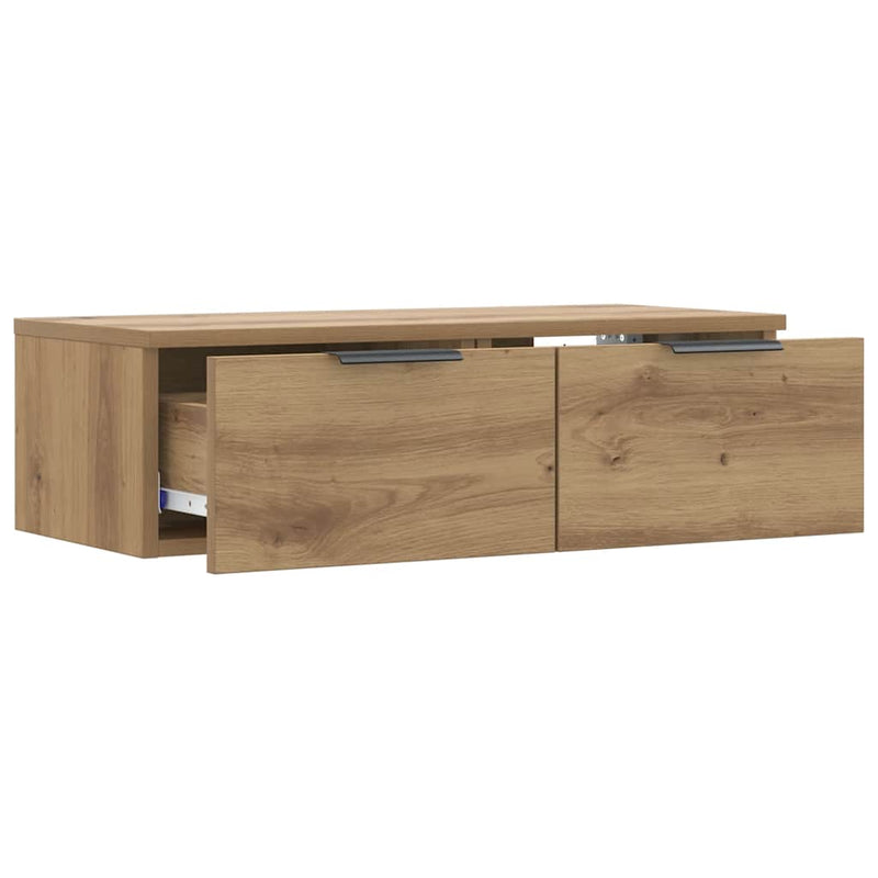 Wandkast 68X30X20 Cm Bewerkt Hout