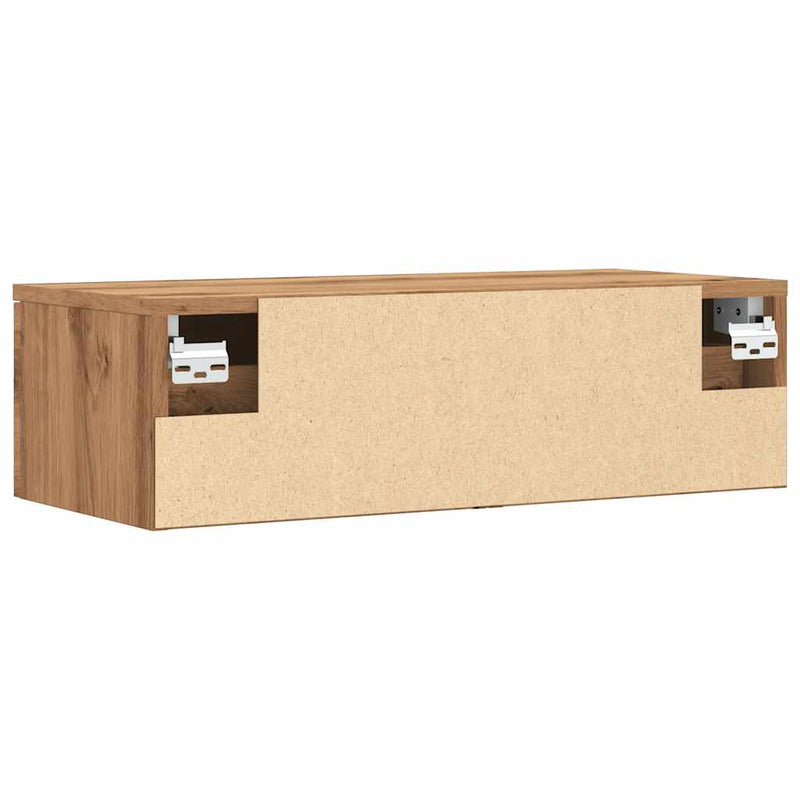 Wandkast 68X30X20 Cm Bewerkt Hout