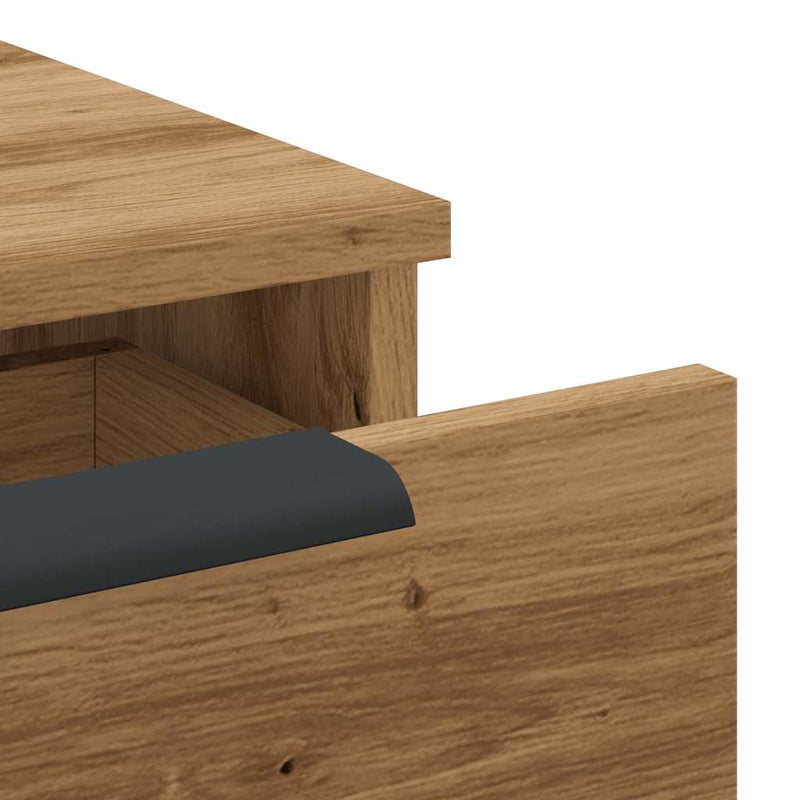 Wandkast 68X30X20 Cm Bewerkt Hout