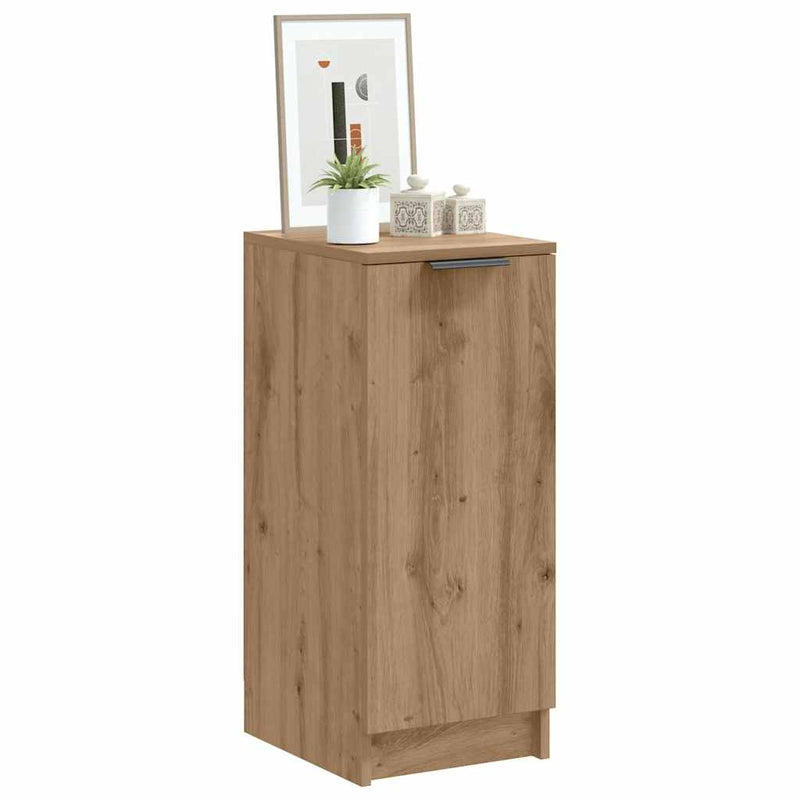 Schoenenkast 29,5X35X70 Cm Bewerkt Hout Artisanaal Eikenkleur