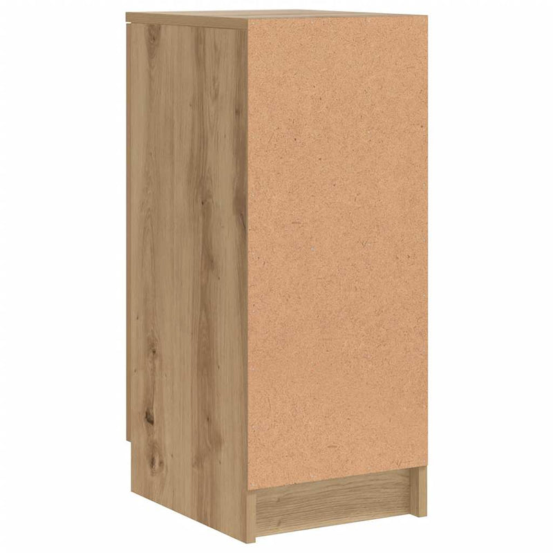 Schoenenkast 29,5X35X70 Cm Bewerkt Hout Artisanaal Eikenkleur