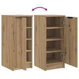 Schoenenkast 29,5X35X70 Cm Bewerkt Hout Artisanaal Eikenkleur
