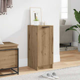 Schoenenkast 29,5X35X70 Cm Bewerkt Hout Artisanaal Eikenkleur