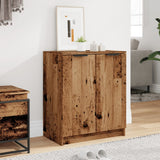 Schoenenkast 59X35X70 Cm Bewerkt Hout Kleurig Oud Hout