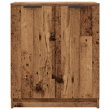 Schoenenkast 59X35X70 Cm Bewerkt Hout Kleurig Oud Hout