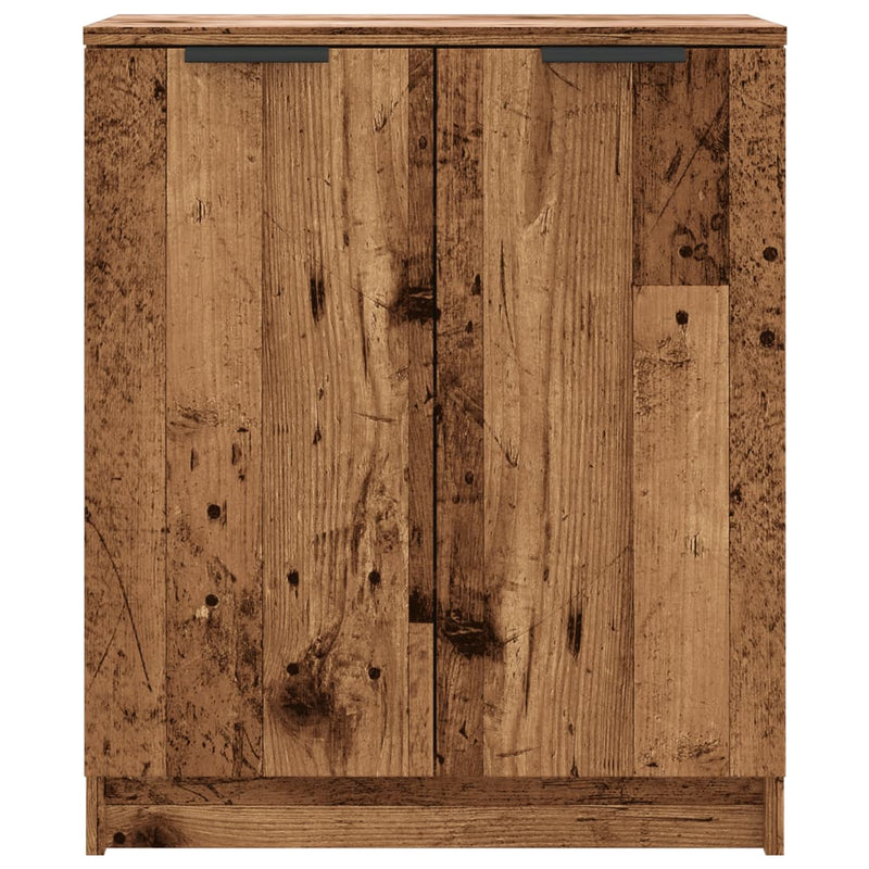 Schoenenkast 59X35X70 Cm Bewerkt Hout Kleurig Oud Hout