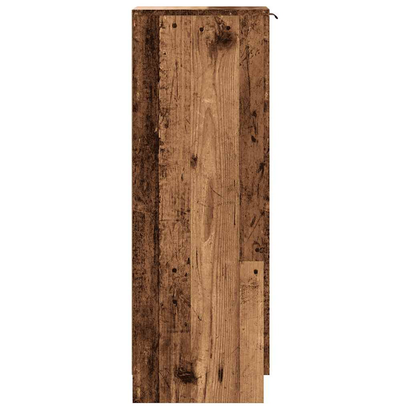 Schoenenkast 29,5X35X100,5 Cm Bewerkt Hout Kleurig