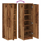 Schoenenkast 29,5X35X100,5 Cm Bewerkt Hout Kleurig