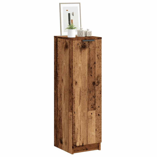 Schoenenkast 29,5X35X100,5 Cm Bewerkt Hout Kleurig