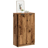 Schoenenkast 59X35X100,5 Cm Bewerkt Hout Artisanaal Eikenkleur