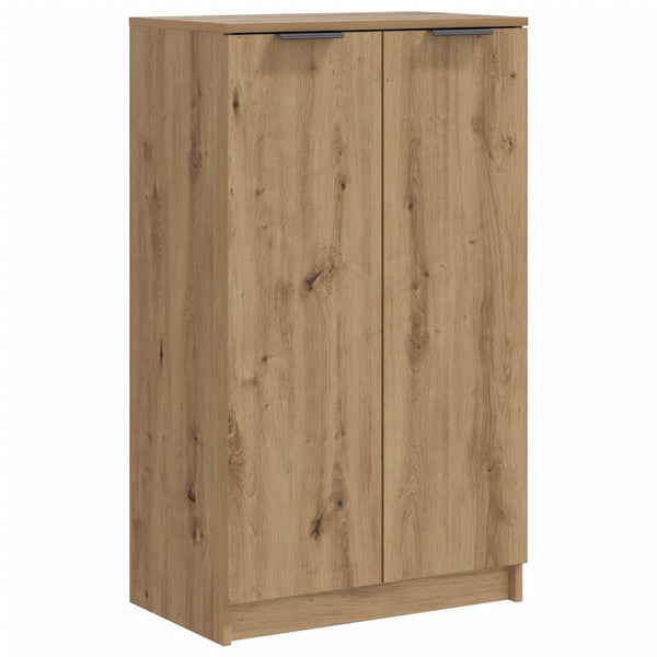 Schoenenkast 59X35X100,5 Cm Bewerkt Hout Artisanaal Eikenkleur